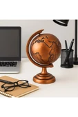 Ofisinize Masaüstü Dekorasyonu 3’lü Masa Üstü Manyetik Kum Saati Metal Dünya Küresi At Figürlü Saat - 5