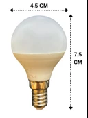 (2 Adet) Osaka 7W (50W) Beyaz Işık E14 Duylu (İnce Duy) Led Mini Ampul thumbnail 3