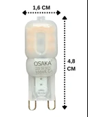 (1 Adet) Osaka 3W Sarı Işık (3000K) Buzlu Dim Edilebilir G9 Duylu Led Kapsül Ampul thumbnail 1
