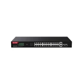 IP-COM G1128-24-410W 24 PORT GIGABIT +2XGB RJ45/SFP UPLINK 370W POE RACKMOUNT SWITCH thumbnail 2