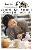 Çömlek Kil Seramik Polimer Oyma Şekillendirici Çift Taraflı Detay Kalemi 2 Adet Seramik Modelaj Oyma thumbnail 3
