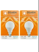 (2 Adet) Osaka 7W (50W) Sarı Işık E14 Duylu (İnce Duy) Led Mini Ampul thumbnail 1