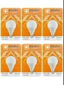 (6 Adet) Osaka 7W (50W) Beyaz Işık E14 Duylu (İnce Duy) Led Mini Ampul thumbnail 1