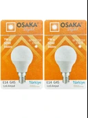 (2 Adet) Osaka 7W (50W) Beyaz Işık E14 Duylu (İnce Duy) Led Mini Ampul thumbnail 1