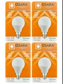 (4 Adet) Osaka 7W (50W) Sarı Işık E14 Duylu (İnce Duy) Led Mini Ampul thumbnail 1