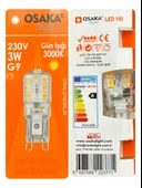 (3 Adet) Osaka 3W Sarı Işık (3000K) Dim Edilebilir G9 Duylu Led Kapsül Ampul thumbnail 3