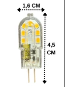 (10 Adet) Osaka 12Volt 3W Sarı Işık (3000K) G4 Duylu Led Kapsül Ampul thumbnail 2