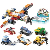 İdeas - 6 in 1 - Blok Oyuncak Pervaneli Uçak SM207-B thumbnail 1