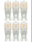 (6 Adet) Osaka 3W Sarı Işık (3000K) Buzlu Dim Edilebilir G9 Duylu Led Kapsül Ampul thumbnail 1