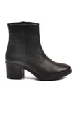 Aspor Siyah Hakiki Deri Fermuarlı Polarlı Kadın Topuklu Bot thumbnail 2