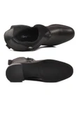 Aspor Siyah Hakiki Deri Polarlı Fermuarlı Kadın Topuklu Bot thumbnail 5