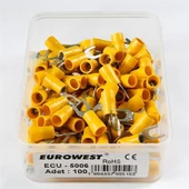 Eurowest 4,00-6,00mm M5 Çatal Tip İzoleli Kablo Ucu ( 1 Kutu 100 Adet ) thumbnail 1