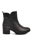 Aspor Siyah Hakiki Deri Fermuarlı Polarlı Kadın Topuklu Bot thumbnail 2