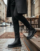 Pabucmarketi Fermuarlı Erkek Klasik Bot SİYAH thumbnail 1