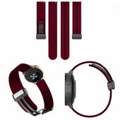 Sneezy Huawei Watch GT4 46mm İle Uyumlu 22mm Coastal Magnet Tokalı Silikon Kordon  Mürdüm thumbnail 6