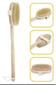 BUFFER® Doğal At Kılı Selülit Karşıtı Sapı Çıkabilen Ahşap Banyo Fırçası - 8