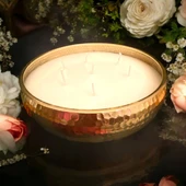 Goldies Okyanus Kokulu Dövme Metal Kase Kapta Dekoratif Mega Mum - 4