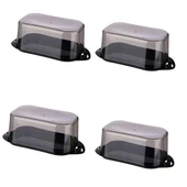 BUFFER® Kilitli Plastik Kapaklı Kahvaltılık Tereyağlık Peynirlik Erzak Saklama Kabı Ap-9428 thumbnail 7