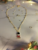 Gold zincirli asker adam kolye - 1