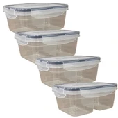 BUFFER® 2 Bölmeli 0,45+0,45 Litre Kilitli Kapaklı Erzak Saklama Kabı LC-524 thumbnail 8