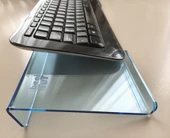 Klavye Standı Sehpası Klavye Yükseltici Pleksiglass 3 mm Şeffaf Açık Mavi Özel Renk.. - 6