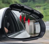 Araba Ayna Yağmur Koruyucu Siper Karbon Desenli thumbnail 3