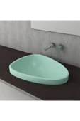 Etna Tezgah Üstü Lavabo 58 Cm Mat Mint Yeşil 1112-033-0125 - 1