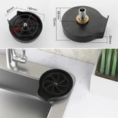 BUFFER® Yüksek Basınçlı Otomatik Bardak Yıkama Aparatı Mutfak Lavaboları İçin Hızlı Kupa Durulayıcı thumbnail 4