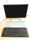 Klavye Standı Sehpası Klavye Yükseltici Pleksiglass 3 mm Şeffaf Açık Mavi Özel Renk.. - 3