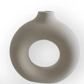 Beyaz Yuvarlak 15 CM Vazo thumbnail 2