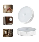 Hareket Sensörlü 8 Ledli Usb Şarjlı Beyaz Işık thumbnail 1