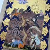 Ankanın Gazabı Adlı El Yapımı Minyatür Resim 28x17 cm thumbnail 3