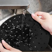 BUFFER® Renkli Isıya Dayanıklı Yıkanılabilir Silikon Fırın Ve Airfryer Yuvarlak Pişirme Matı 20 Cm thumbnail 8