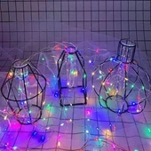 BUFFER® Pilli Renkli Peri Led Işık Dekoratif Aydınlatma 5 Metre RGB Led thumbnail 7