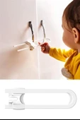 BUFFER® Bebek Çocuk Çekmece ve Dolap Koruma Raylı Güvenlik Sistemi Emniyet Kilidi - 7