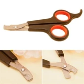 Buffer Küçük Çelik Uçlu Kedi Köpek Evcil Hayvan Tırnak Makası Pati Bakım Aleti Ergonomik Kaymaz Sap thumbnail 3