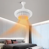 Istıcılı, Kumandalı, 3 Işık Modlu Led Ampul Isıtıcı Led Avize Ortam Isıtan 36 Watt 3900 Lümen Ampul thumbnail 7