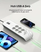 BELKIN BSV604 2 METRE 6LI USBA AKIM KOR. PRIZ thumbnail 4