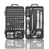 BUFFER® Hassas Tornavida Seti Bilgisayar Pc Telefon Onarım Aracı Seti Manyetik 115 in 1 Tornavida Seti thumbnail 2