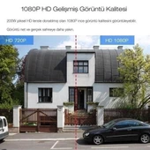 BUFFER® 20 MP HD Lens İç Dış Mekan Suya Danıklı IP Wifi Network Güvenlik Kamerası Wifi Kamera - 5