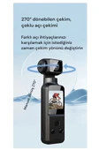 4k Ultra Hd 270° Döndürülebilir Su Geçirmez Wifi Vlog Spor Ve Aksiyon Kamerası thumbnail 5