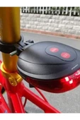 Bisiklet Arka Stop Lambası Lazer Şeritli Led Işık Pilli 7 Fonksiyon 5 LED thumbnail 2