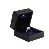 Işıklı Siyah Renk Yüzük Kutusu thumbnail 2