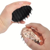 BUFFER® Rose Gold Saç Düzleştirici Tarak Geniş AralıklıHer Saç Tipine Uygun Fırçalı Saç Düzleştiric - 4