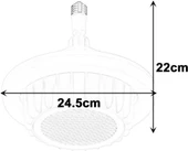 Istıcılı, Kumandalı, 3 Işık Modlu Led Ampul Isıtıcı Led Avize Ortam Isıtan 36 Watt 3900 Lümen Ampul thumbnail 6