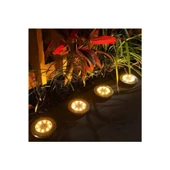 4'lü Solar Panelli Kazıklı Zemin Solar Ledi 8+4 Led GÜN IŞIĞI thumbnail 2