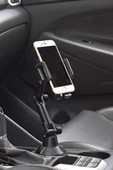 BUFFER® Teleskopik Araç Bardak Yerine Giren Telefon Tutucu - 7