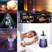 BUFFER® İç ve Dış Mekanlar İçin Şarjlı Sinek Öldürücü Sivrisinek Kovucu,UV Işıklı Sineksavar Taşınabilir Gece Lambası thumbnail 2