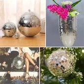 BUFFER®1 Metre Uzunluğunda Gümüş Renk Aynalı Mozaik Taşlı Dekor Bandı 4 cm x 1 mt thumbnail 2