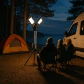 Kress KUF09.9 20Volt 2000/4500 Lümen Profesyonel Kule Tipi Teleskopik Katlanabilir LED Projektör (Akü Dahil Değildir) - 2